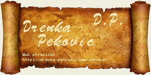 Drenka Peković vizit kartica